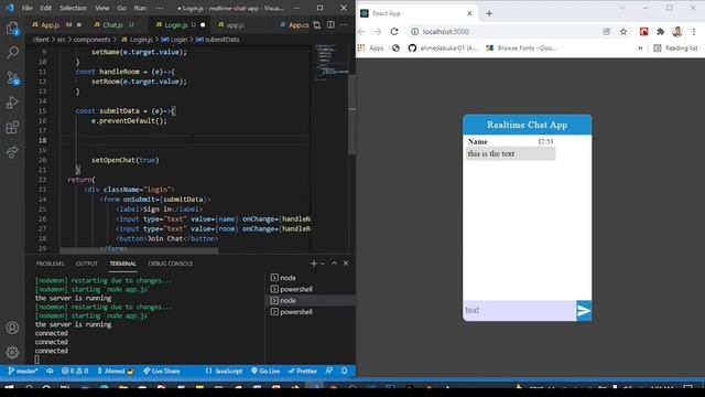 Realtime Chat App With React, Nodejs Express and Socketio | Somali смотреть онлайн