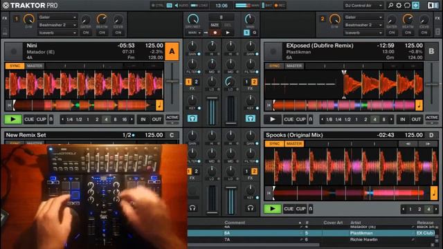 Techno set - Hercules Air + Korg NanoKontrol 2 смотреть онлайн