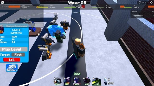 прохожу Toilet Tower Defense но только камера мены (2 часть )