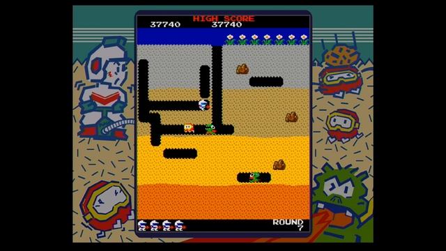 Namco Museum Megamix - Carnival Arcade - Dig Dug смотреть онлайн