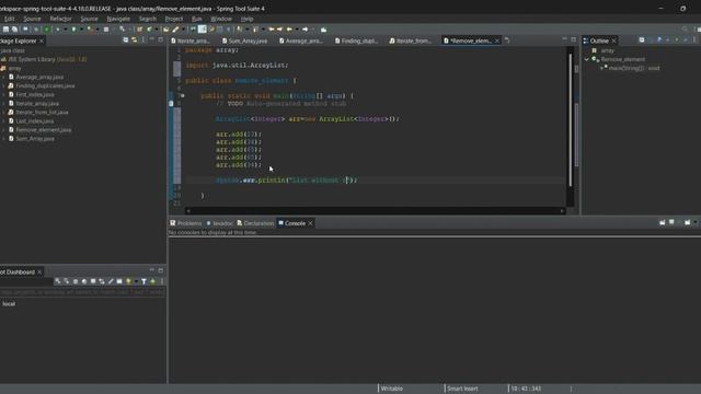 How to remove the specific element from array list in java || Java System смотреть онлайн