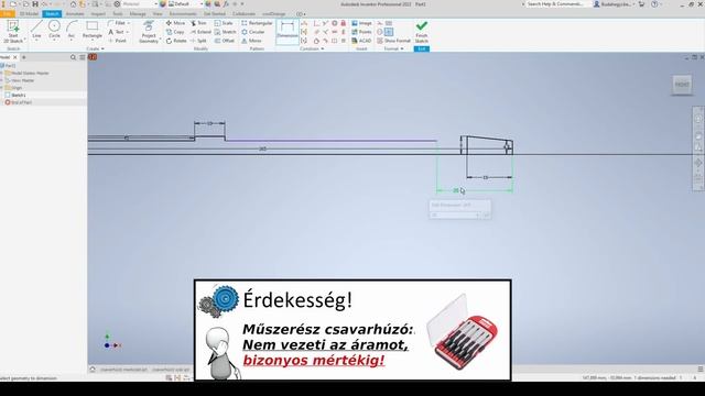 Autodesk Inventor Professional 2023 - Csavarhúzó modellezése смотреть онлайн