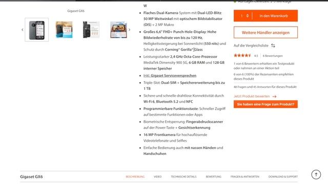 Gigaset GX6: Sehen wir hier schon Teile vom GS6 ? смотреть онлайн