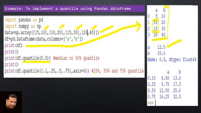 PART 13 PYTHON XII IP 2020 21 S2 E4 QUANTILES AND QUARTILES смотреть онлайн