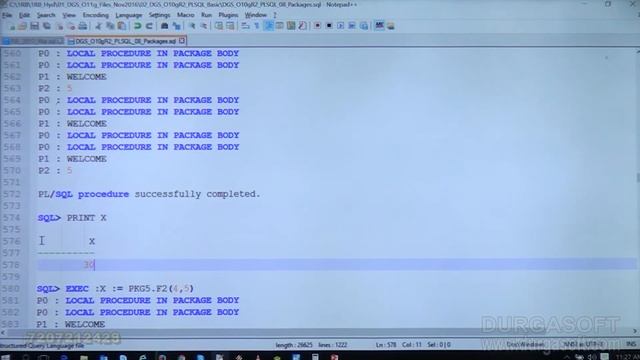 OracleTutorial || onlinetraining|| pl/sql ||Packags Part-2 by Basha смотреть онлайн