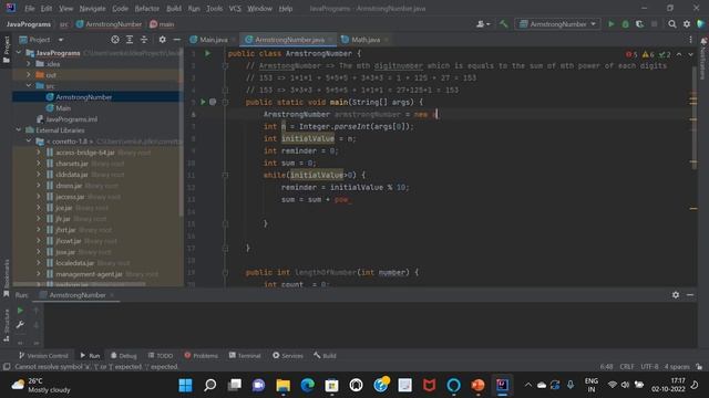Java program on Armstrong Number смотреть онлайн