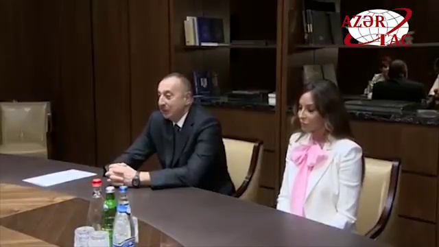 Президент Ильхам Алиев и первая леди Мехрибан Алиева встретились с вице-президентом Болгарии смотреть онлайн