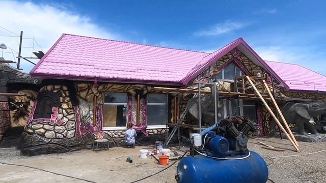 Покраска фасада. лавандового домика. смотреть онлайн