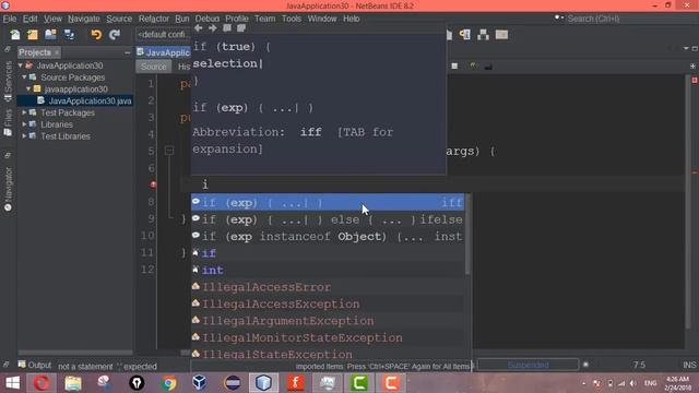 Automatic Code Completion in NetBeans смотреть онлайн
