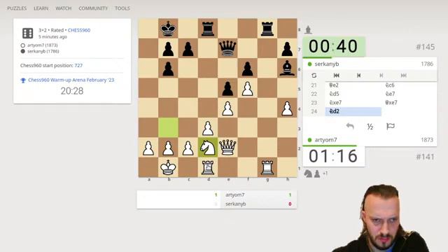 Поиграем в разминочной арене по 960 для мастеров | lichess.org | RU смотреть онлайн
