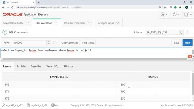 Oracle APEX Tutorial 19 - SQL's SELECT with WHERE Part 2 смотреть онлайн