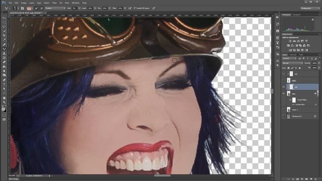 Compositing in Photoshop, retouching with frequency separation in Photoshop, part 2 of 5 смотреть онлайн