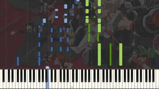 Star Marker - My Hero Academia Season 4 OP2 - Piano Arrangement [Synthesia] смотреть онлайн