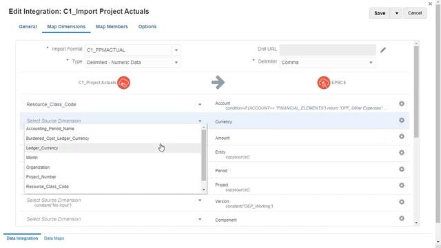 Configuring Mappings and Integration Options for EPM Planning and Project Management смотреть онлайн