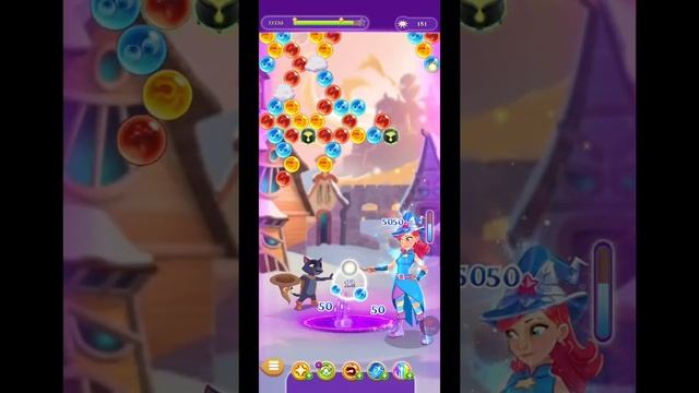 Bubble witch 3 saga 2557 no boosters, no hats смотреть онлайн