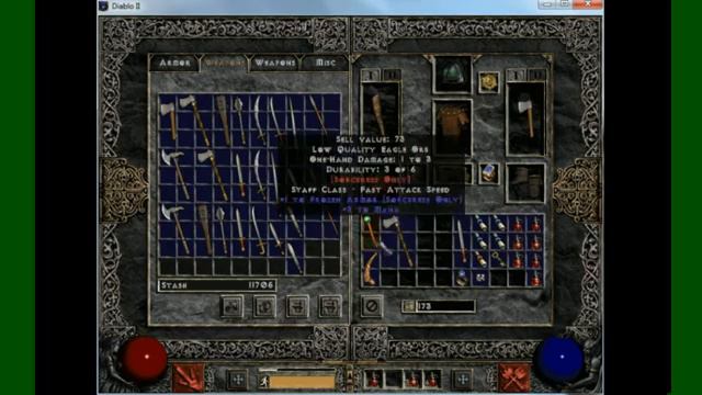 Diablo 2 Low Level Barbarian Gameplay смотреть онлайн