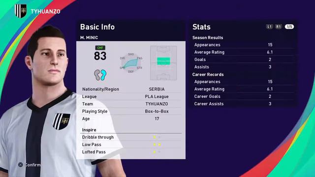 Kako napraviti BAL igraca - cmf defanzivni \ How to create BAL player - defensivecmf PES2021 смотреть онлайн