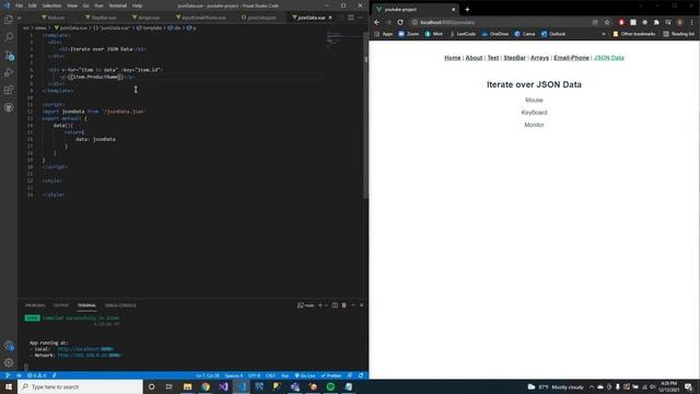 How to use JSON Data in your Vue Project! смотреть онлайн