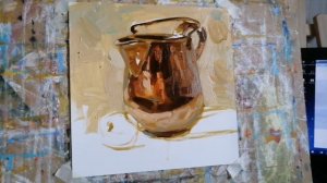 Как рисовать Медный Кувшин масляными красками