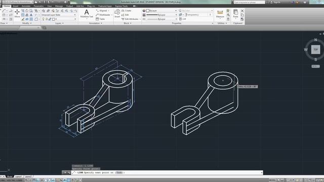 Autocad 2014 - ISOMETRIC DRAWING смотреть онлайн