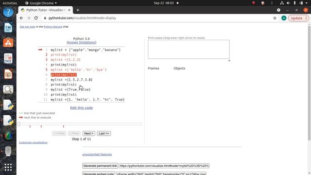 Python list data type example1 смотреть онлайн