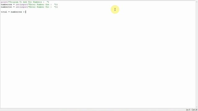 How to write code to add two numbers in python : Python Tutorial смотреть онлайн