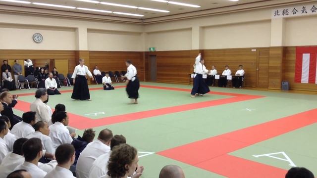 Япония 2014 год Нарита, демонстрация техник айкидо Д Байдер, А Майгур смотреть онлайн