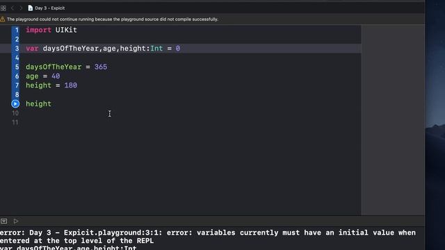 Swift Day 3 - Three variables one line смотреть онлайн