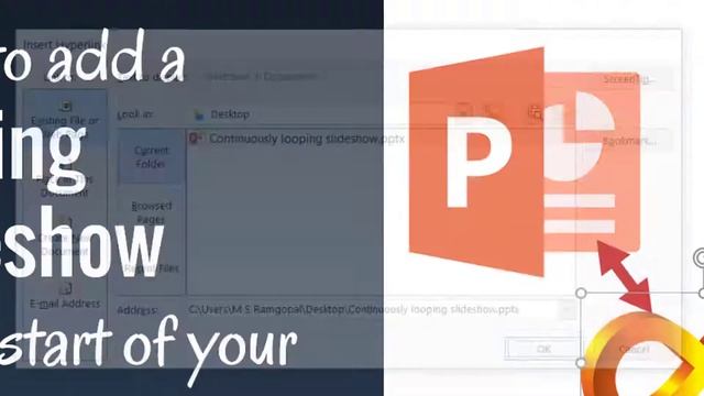 How to add a Looping Slideshow at the Start of Your Presentation смотреть онлайн