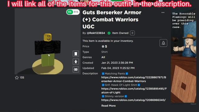 How to get an actually accurate berserker armor (705 Robux) (Read Desc) смотреть онлайн