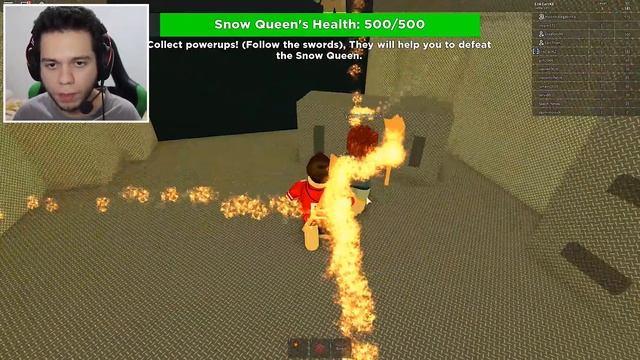 VIREI A RAINHA DE GELO - DESTROY THE SNOW QUEEN no ROBLOX смотреть онлайн