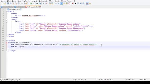 Validacion Exprecion Regular смотреть онлайн