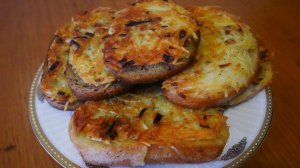 Горячие БУТЕРБРОДЫ или ГРЕНКИ с КАРТОШКОЙ на сковороде БЫСТРО и ВКУСНО на ЗАВТРАК