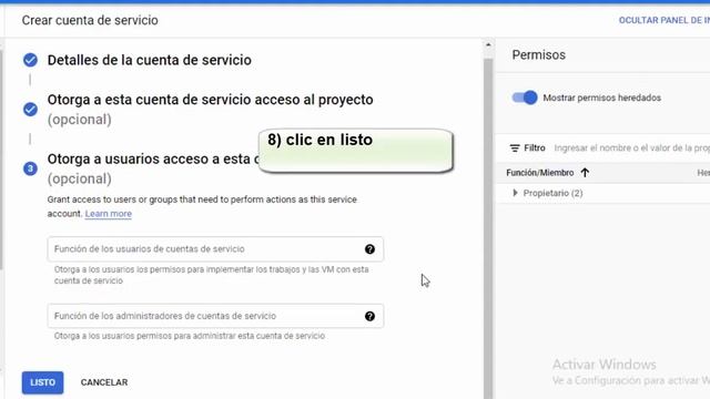 Crear clave de cuenta de servicio - google developers console смотреть онлайн