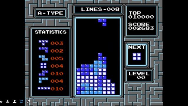 road to 100 tetrises - part 1 - 5 tetrises - Tetris (NES) смотреть онлайн