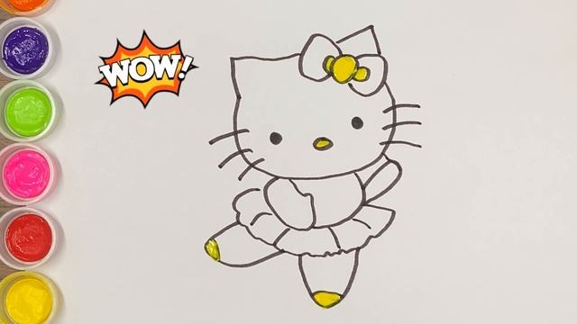 Рисование Hello Kitty для детей / Bolalar uchun Hello Kitty chizish / Drawing Hello Kitty For Kids смотреть онлайн