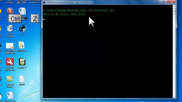 Using CMD to create text files смотреть онлайн