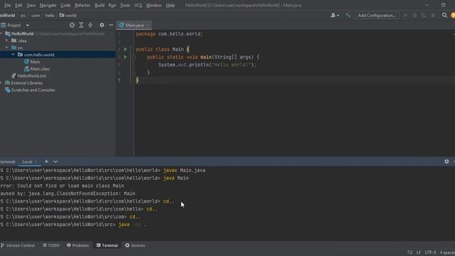 Error: Could not find or load main class Main - Resolved смотреть онлайн