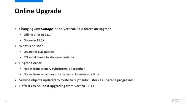 Vertica Unify 2022 - Operationalizing Vertica with Kubernetes and Containers смотреть онлайн