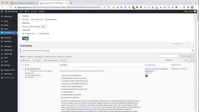 How to Delete All Wordpress Comments - Easy and Simple смотреть онлайн