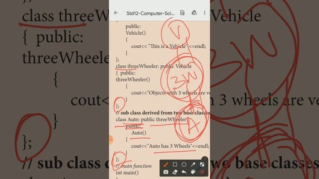 12th computer science chapter 14 Python program multilevel inheritance смотреть онлайн