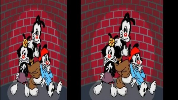 Animaniacs Game Pack intro side by side!
