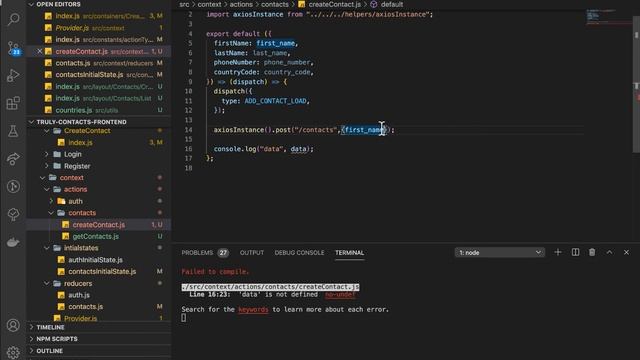 React Tutorial. Making a POST Request to a REST API (Save Contact).Tutorial #16 смотреть онлайн