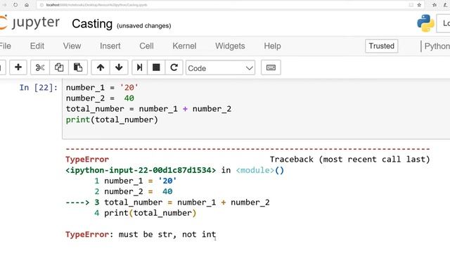 Python: Module 3: Lesson 7: Casting: Urdu/ Hindi Saima Academy смотреть онлайн