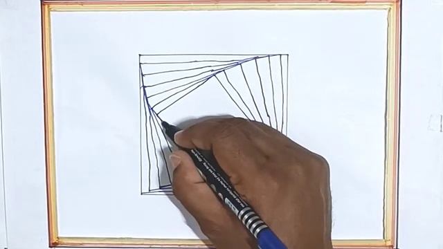 Square Spiral Design l Spiral Design | Easy Drawing смотреть онлайн