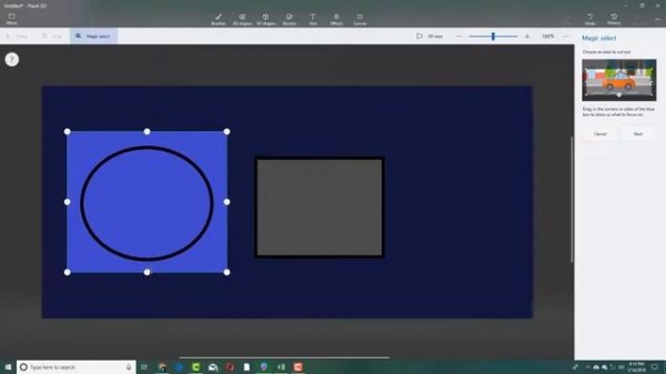 Paint 3D Tutorial - Lesson 10 - Selection Tool and Magic Select