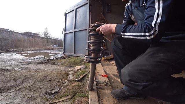 Занижение. Пружины от Элантры и Жиги на ИЖ ОДА. смотреть онлайн