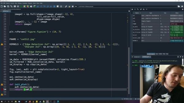 Vizualizing convolution filters in python (tutorial)