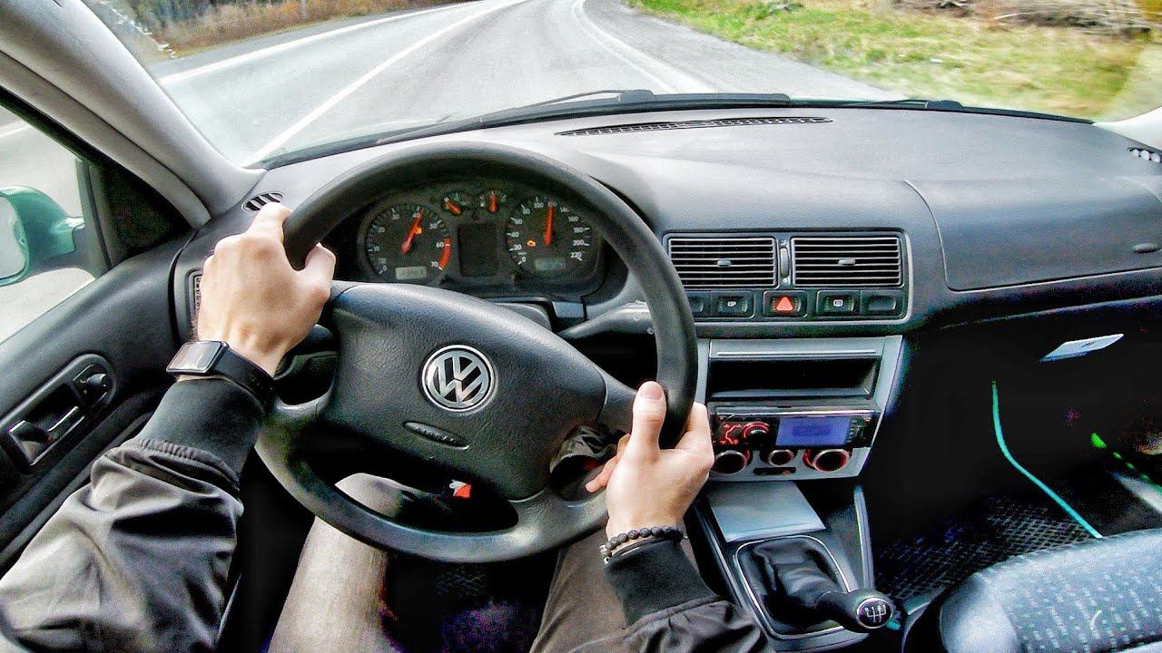 2002 Volkswagen Golf (Mk4) 1.4 MT - POV TEST DRIVE смотреть онлайн