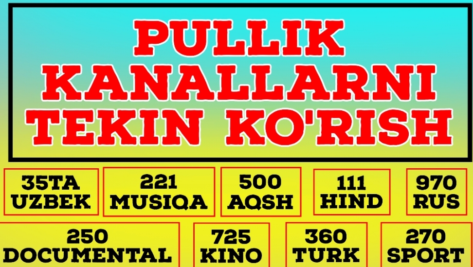 8600ta Kanal Bepul Tomosha Qilish 2024